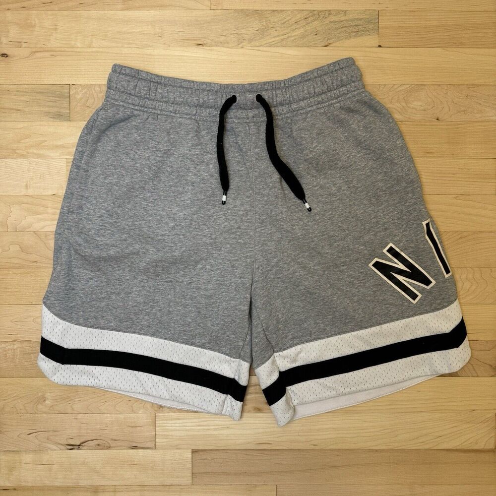 Nike Air Men’s Shorts Authentic Athletic Pick Up Game Classic Fit Gray Medium